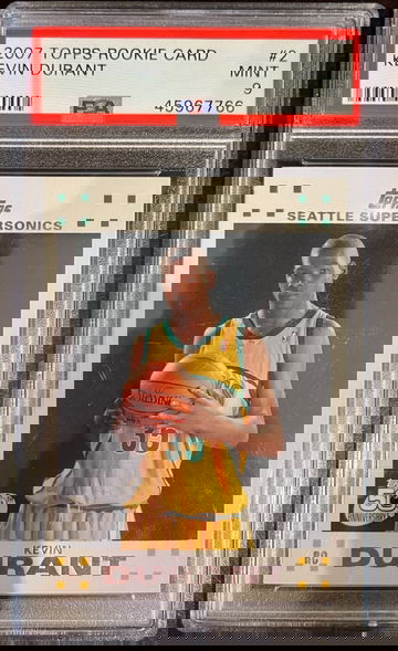 Kevin Durant Topps rookie card #2 PSA 9