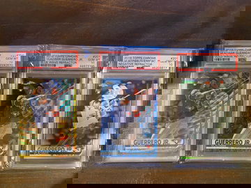 2019 Topps Chrome Vladimir Guerrerro PSA 10 Lot of 3 