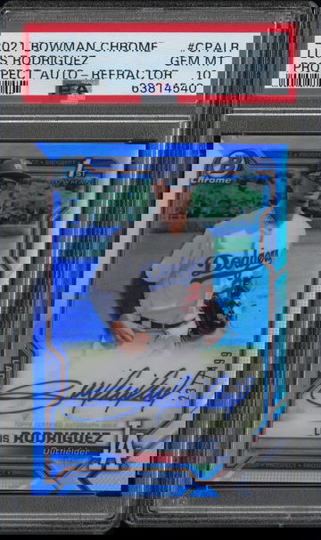 2021 BOWMAN AUTO LUIS RODRIGUEZ REFRACTOR PSA 10