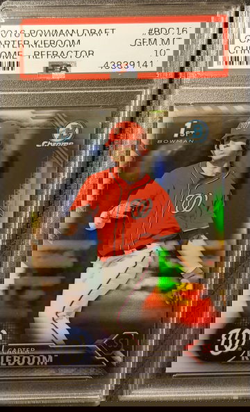 2016 Bowman Chrome Refractor Carter Kieboom PSA 10