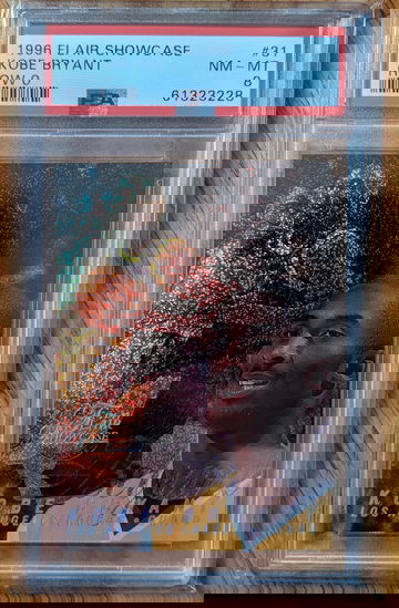 2016-17 Flair Showcase Kobe Bryant Row 0 PSA 8