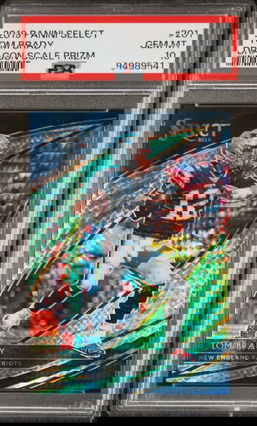 2019 Select Dragon Scale #201 Tom Brady #/88 PSA 10