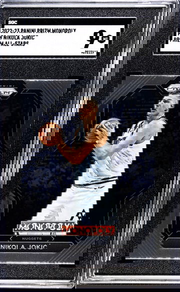 2022-23 Panini Prizm Monopoly #PS9 Nikola Jokic Prizm All-Stars SGC 9