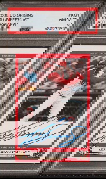 2005 Upper Deck Origins Ken Griffey Jr. Autograph #KG1 PSA 8 [BL-3B.45]
