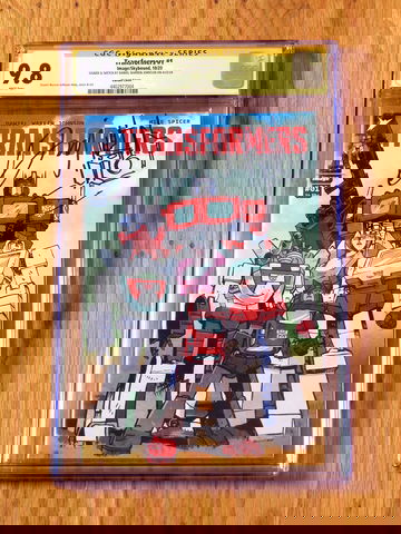 TRANSFORMERS #1 VARIANT CGC SS 9.8 Signature Series signed sketch Daniel Johnson