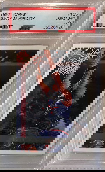 Tracy McGrady Rookie Card - 1997 Topps #125 - PSA 10 Gem Mint