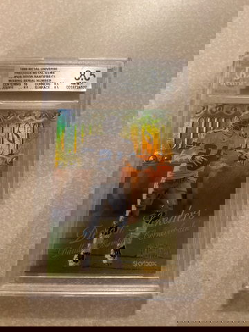 1999 Metal Universe Precious Metal Gems Deion Sanders BGS 8.5 