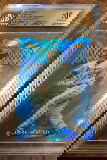 2014 FINEST WARRIORS DIE CUT REFRACTORS JOSE ABREU ROOKIE RC BGS 10 PRISTINE