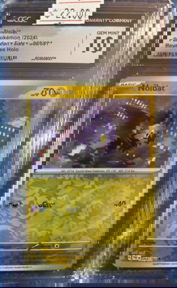 2024 Noibat Paldean Fates 068/091 Reverse Holo CGC 10 Gem Mint