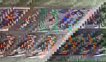 10X Victor Wembanyama 2023 Rookie RC Prizm Topps Chrome Mosaic Revolution Lot.