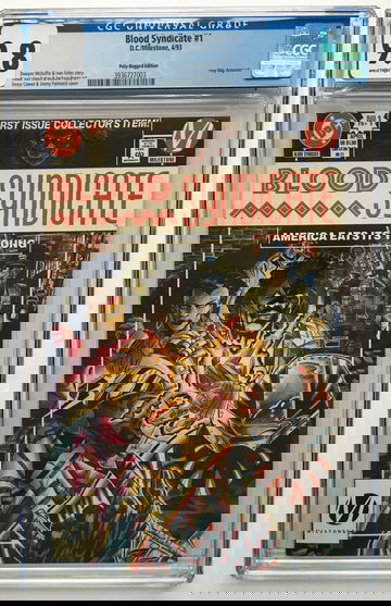 BLOOD SYNDICATE #1 CGC9.8 "AMERICA EATS ITS YOUNG" FREE S/H.