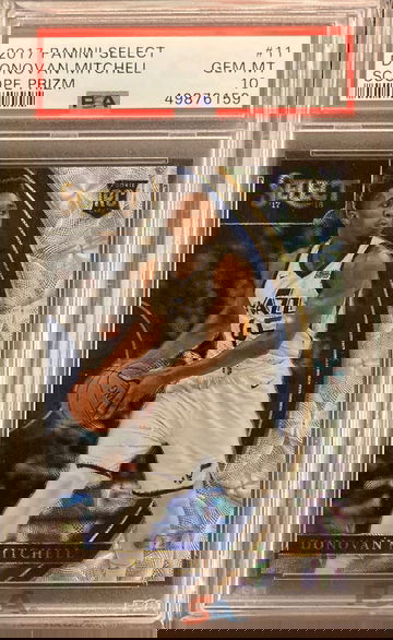2017 Panini Select Donovan Mitchell RC Scope Prizm PSA 10