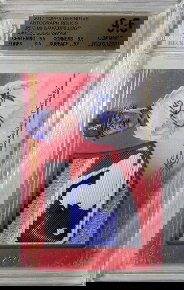 2017 Definitive Julio Urias Logoman 1/1 BGS 9.5/10 Auto