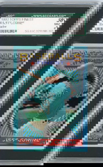 1993 TOPPS FINEST REFRACTOR #54 JEFF CONINE GRADED SGC 96 MINT 9