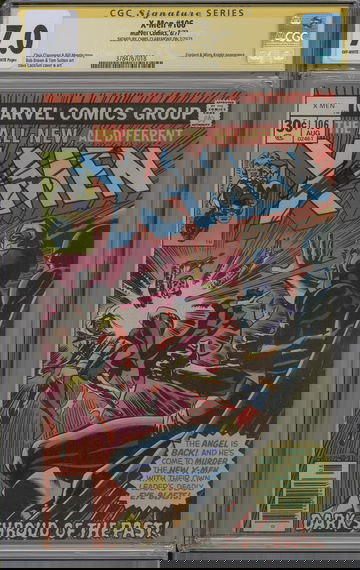 X-Men #106 CGC 7.0 SS Chris Claremont Firelord and Misty Knight Appearance