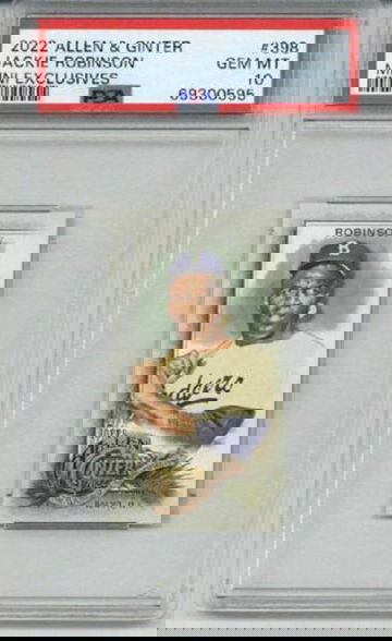 2022 TOPPS ALLEN & GINTER MINI EXCLUSIVES #398 JACKIE ROBINSON PSA 10