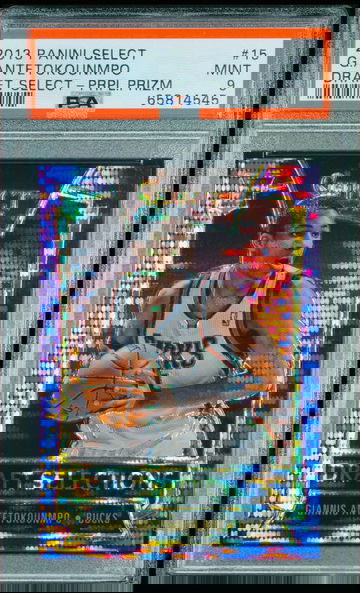 2013-14 Select Giannis Antetokounmpo Rookie Draft Purple RC /99 BGS PSA 9