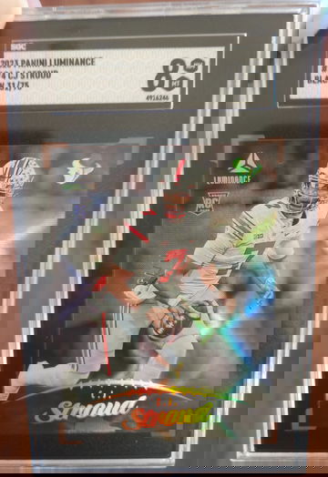 CJ Stroud RC 2023 Luminance Black /75 SGC 8 🏈 OHIO STATE BUCKEYES 📈 HOUSTON TEXANS MVP 