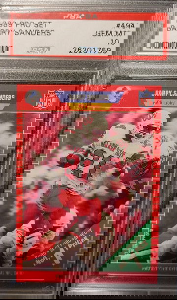 1989 Pro Set Barry Sanders RC PSA 10