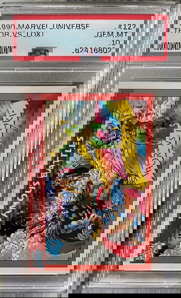 1990 Marvel Universe Thor vs. Loki #122 PSA10