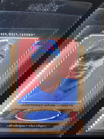 2001 upper deck legends Alex Rodriguez jersey patch 