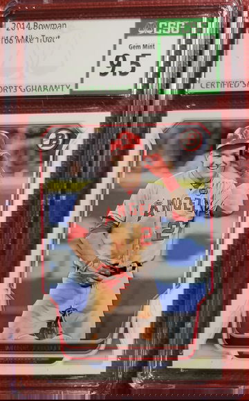 2014 Bowman Mike Trout #168 CSG 9.5 Gem Mint