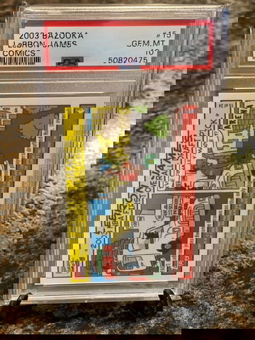 2003 Lebron James RC Bazooka Comics PSA 10 Gem Mint LOW POP FRESHLY GRADED