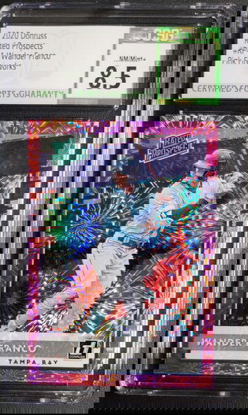 2020 Donruss Rated Prospects Pink Firework #RP1 Wander Franco CSG 8.5 NM-MT+