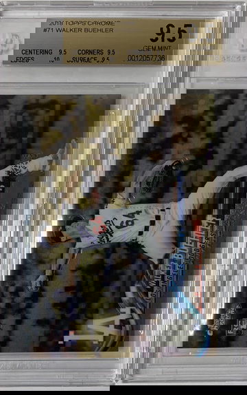 2018 Topps Chrome Walker Buehler BGS 9.5 True Gem #71
