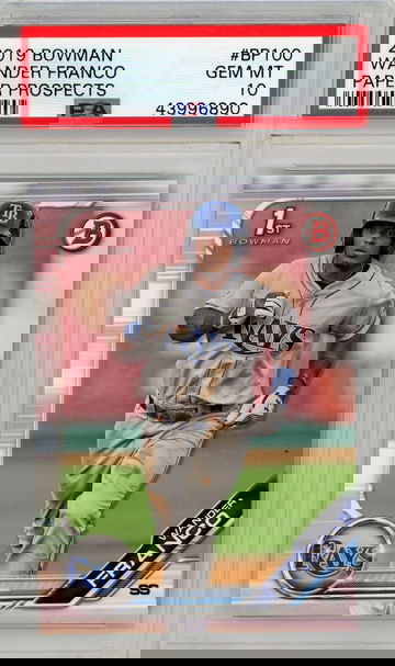 2019 Bowman Wander Franco Paper Prospects PSA 10 Gem-Mint