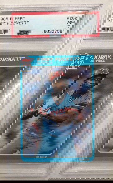 1985 Fleer Kirby Puckett PSA 7