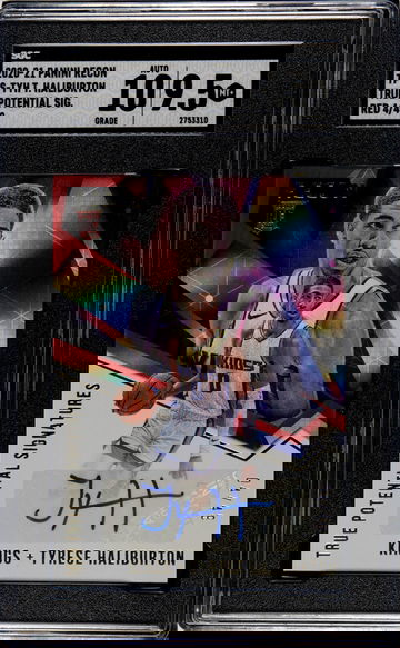 2020 Recon #TPS-TYH Tyrese Haliburton True Potential Signatures /49 SGC 9.5