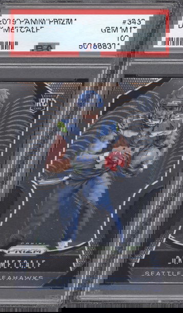 2019 Panini Prizm 343 DK Metcalf Base RC Rookie PSA 10 GEM MINT