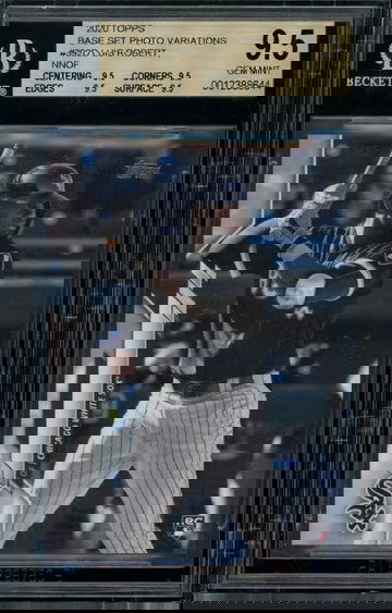 2020 Topps #392 Luis Robert RC SSSP Image Variation NNOF No Name On Front BGS 9.5 GEM MINT