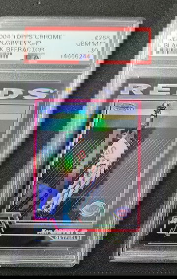 2004 Topps Chrome Black Refractor Ken Griffey Jr SSP PSA 10 GEM MINT