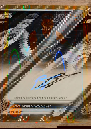 2023 Topps Chrome Overtime Elite Bryson Tiller Gold Raywave Auto /50 RC Rookie