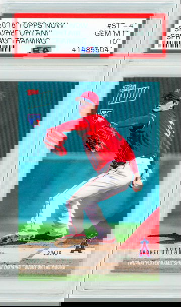 2018 Topps Now ST-4 Shohei Ohtani Spring Training PSA 10