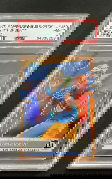 2020 Justin Herbert optic bronze psa 9