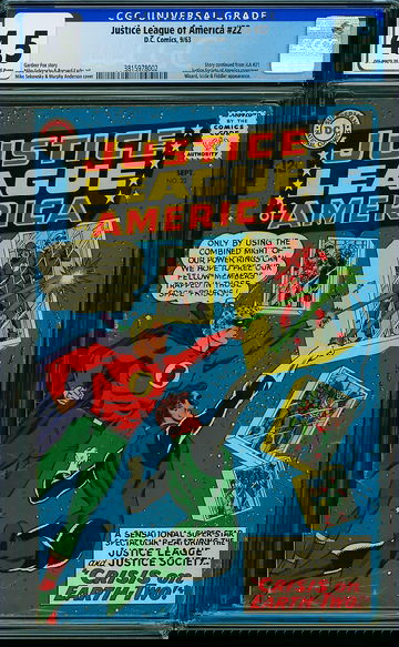 JUSTICE LEAGUE OF AMERICA #22, CGC 4.5 VG+