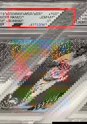 2019 Bowman Mega Box WANDER FRANCO PSA 10