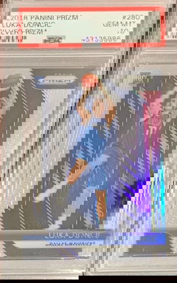 2018 Prizm Luka Doncic Silver PSA 10