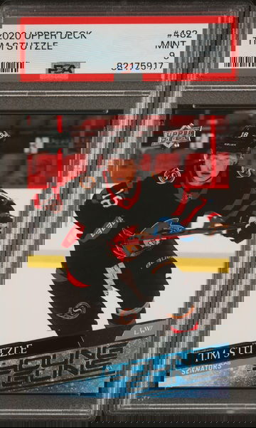 2020 Upper Deck Tim Stutzle #482 PSA 9