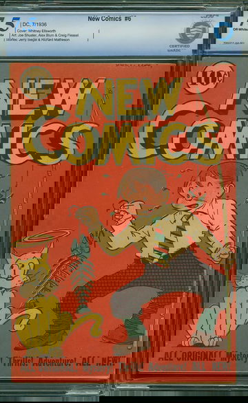 NEW COMICS #6, CBCS 7.5 VF-