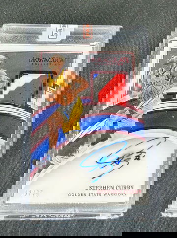 2021 Stephen Curry Panini Immaculate Red Ruby Patch Jersey Auto /25 SEALED Autograph SP