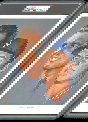 1964 Union Oil Dodgers DON DRYSDALE PSA 4 VG/EX