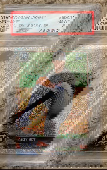 2018 bowman draft Casey mize sparkles 