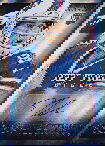 2013 Absolute Jeff Tuel #119 RC Silver Auto 156/499