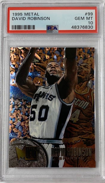 1995 Metal David Robinson PSA 10 Gem Mint #99