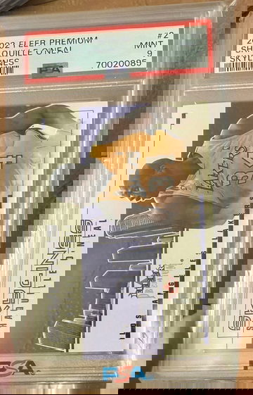 2002 Fleer Premium Shaquille O'Neal Skylines /2500 PSA 9