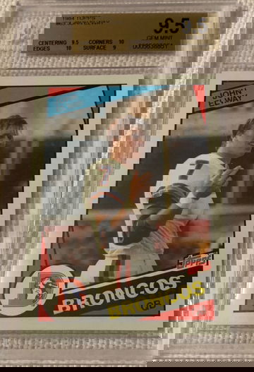 John Elway 1984 Topps #63 RC BGS 9.5 Two 10's Super Rare!